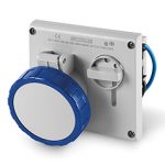 SCAME OMNIA Switched interlocked socket 405.3283